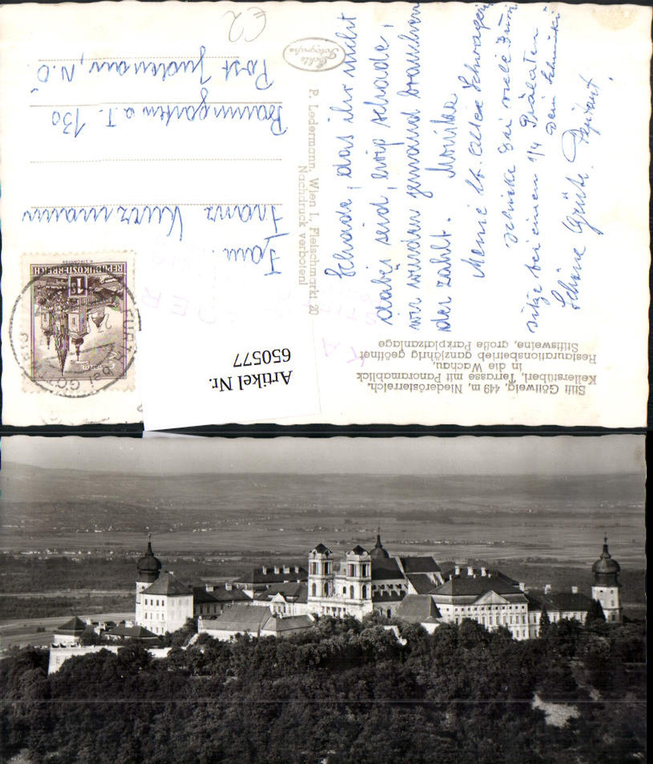 650577,Foto Ak Stift Göttweig in d. Wachau Furth bei Göttweig