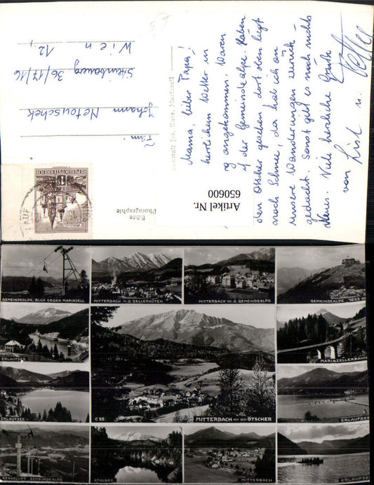 650600,Mehrbild Ak Mitterbach am Erlaufsee Ötscher Stausee Gemeindealpe