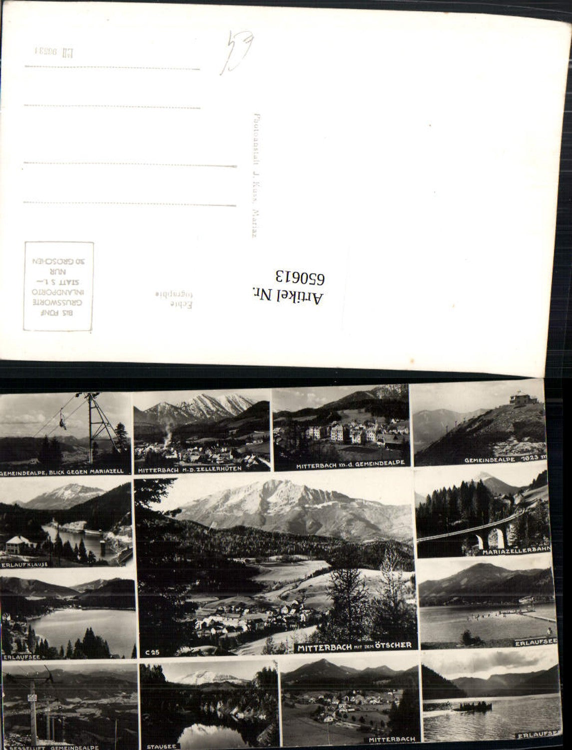 650613,Mehrbild Ak Mitterbach am Erlaufsee Stausee Gemeindealpe