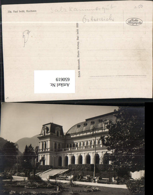650619,Foto Ak Bad Ischl Kurhaus