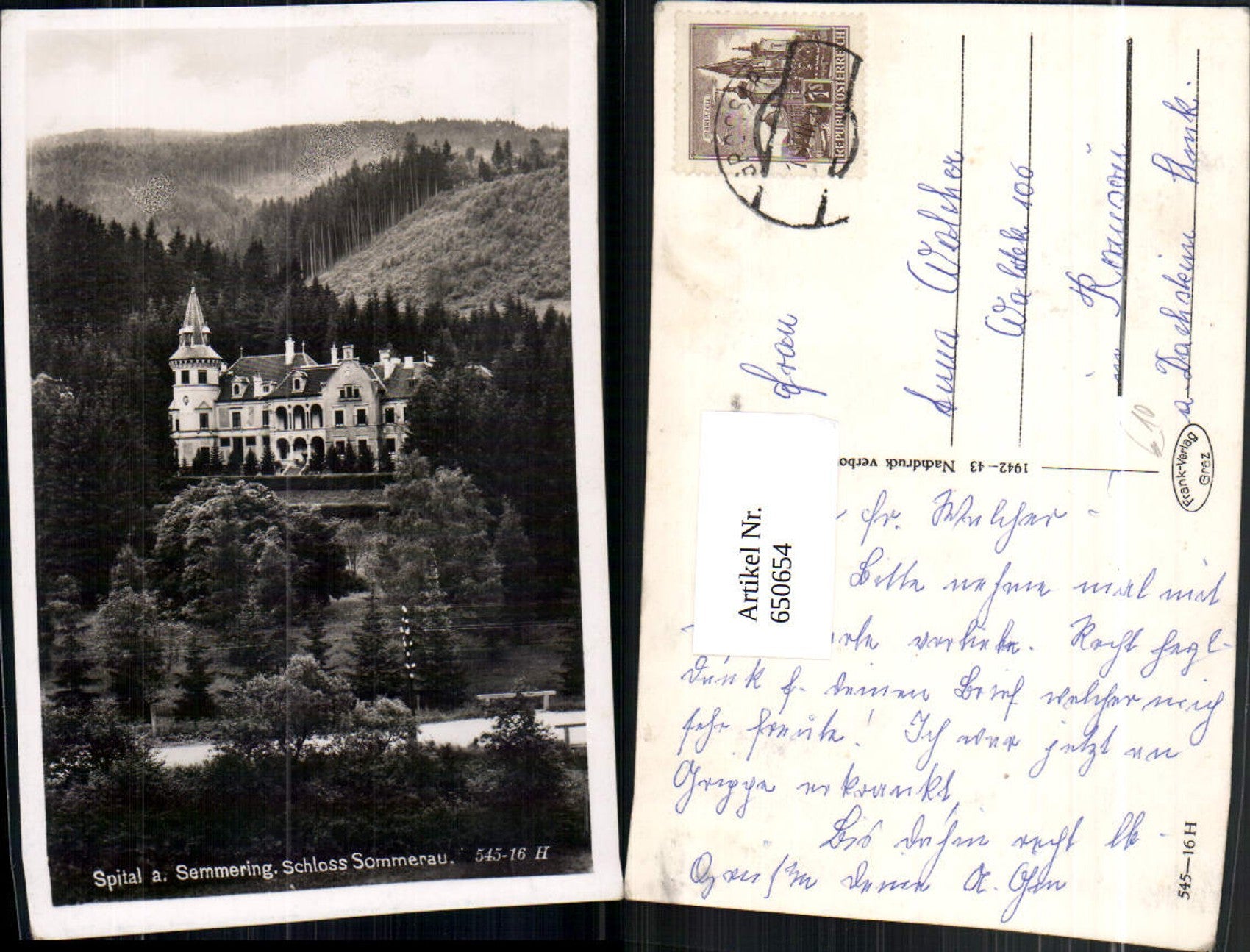 Alte Ansichtskarte – Old Postcard