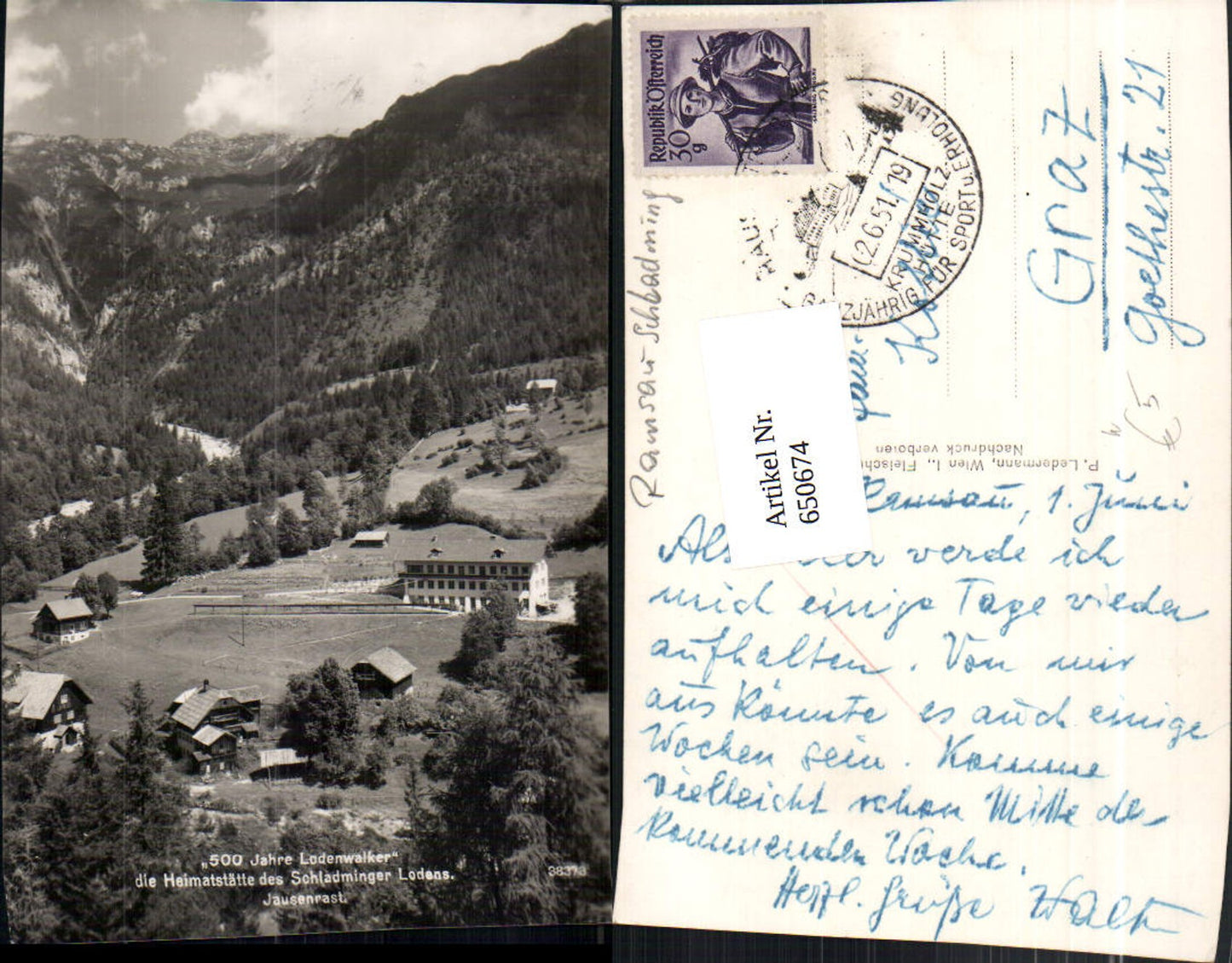 Alte Ansichtskarte – Old Postcard