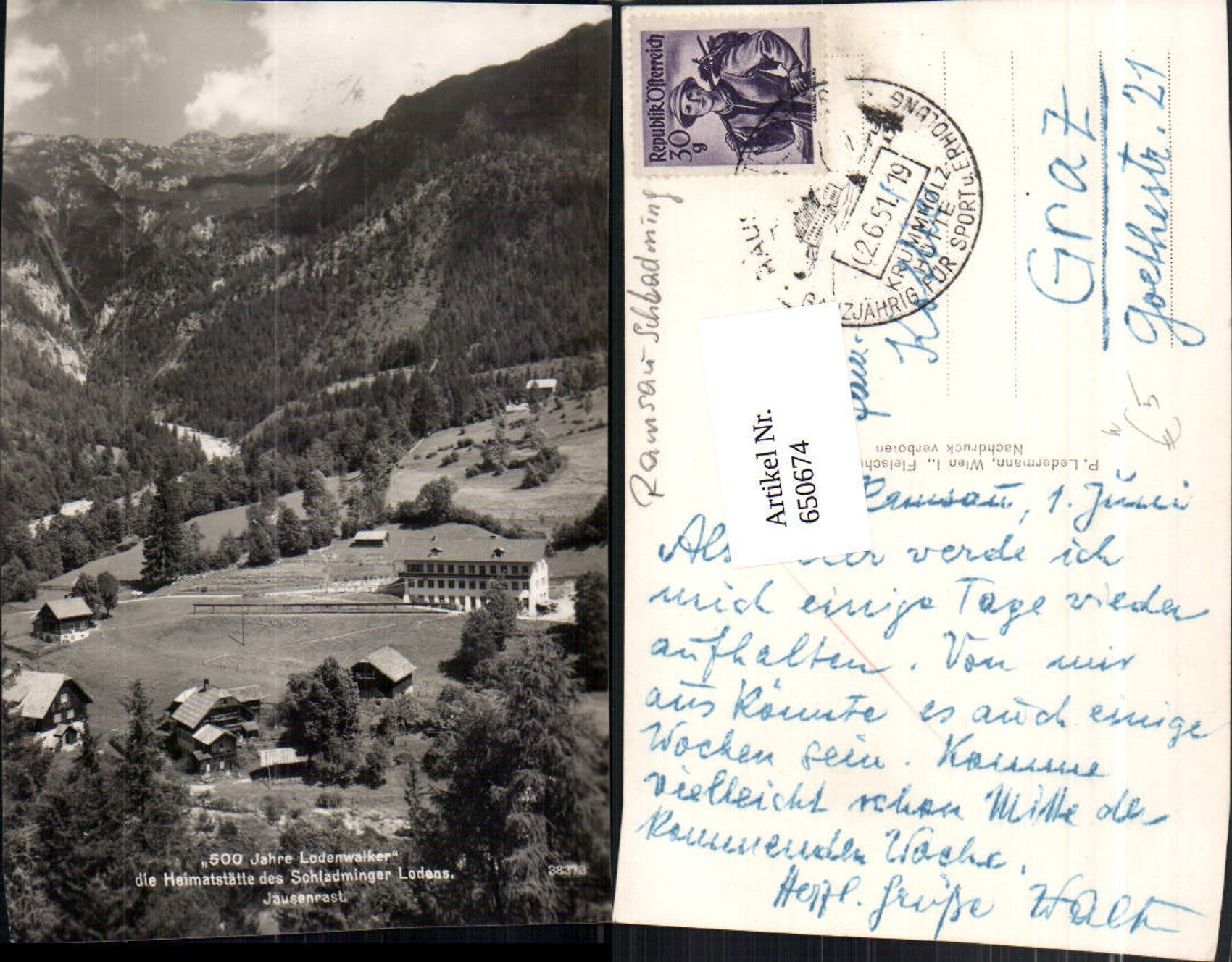 Alte Ansichtskarte – Old Postcard