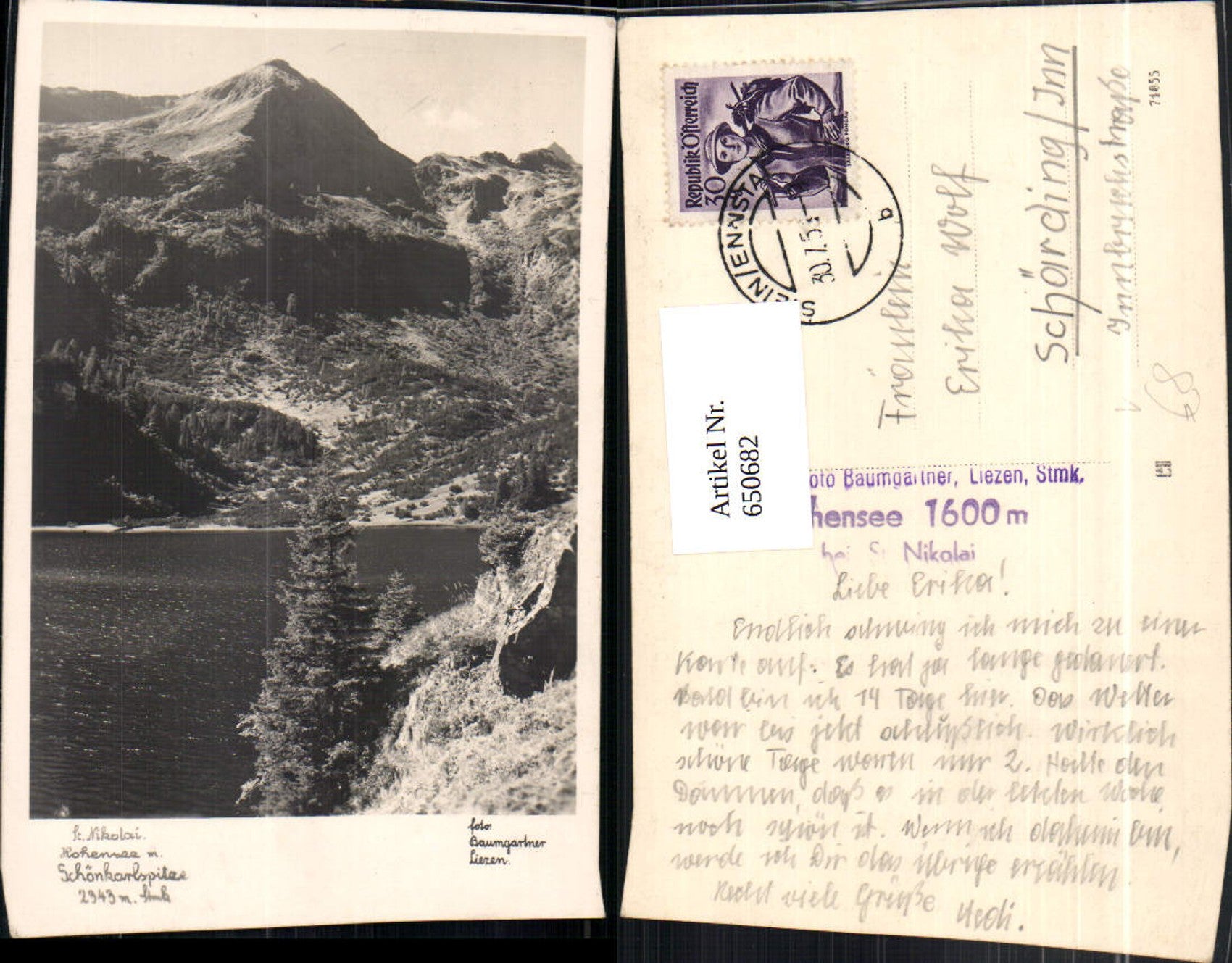 Alte Ansichtskarte – Old Postcard