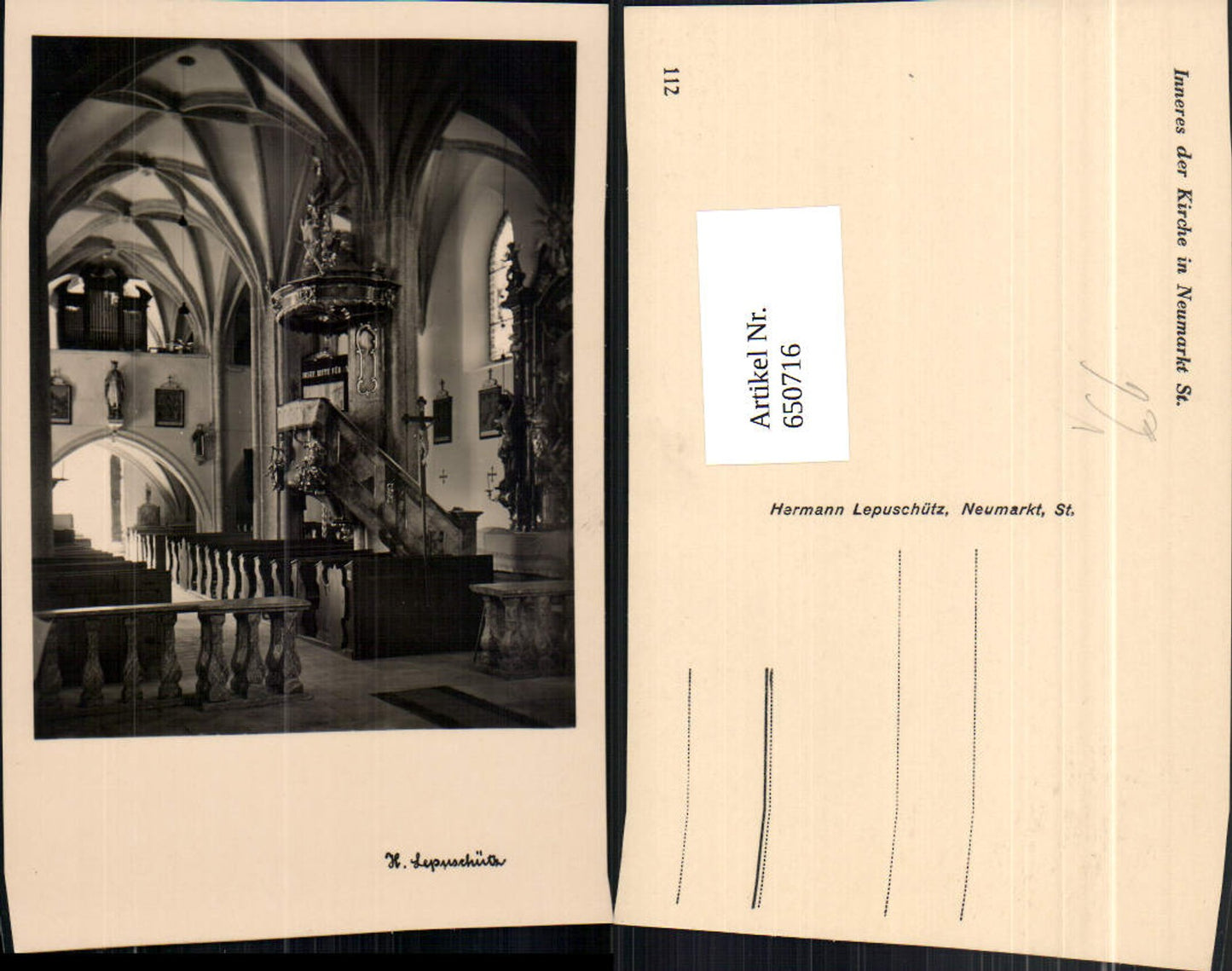 Alte Ansichtskarte – Old Postcard