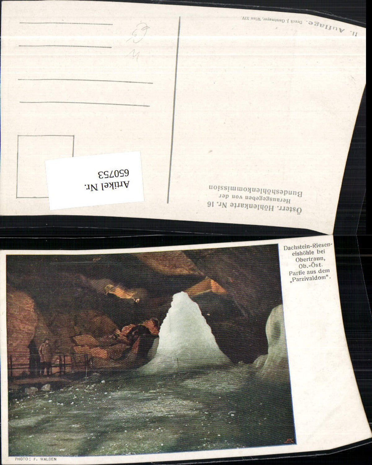 650753,Obertraun Dachstein-Rieseneishöhle Partie aus d. Parzivaldom Höhle