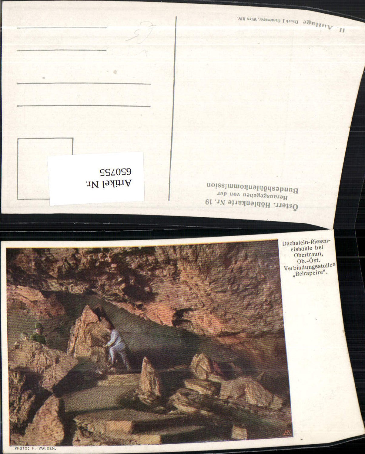 650755,Obertraun Dachstein-Rieseneishöhle Verbindungsstollen Belrapeire Höhle