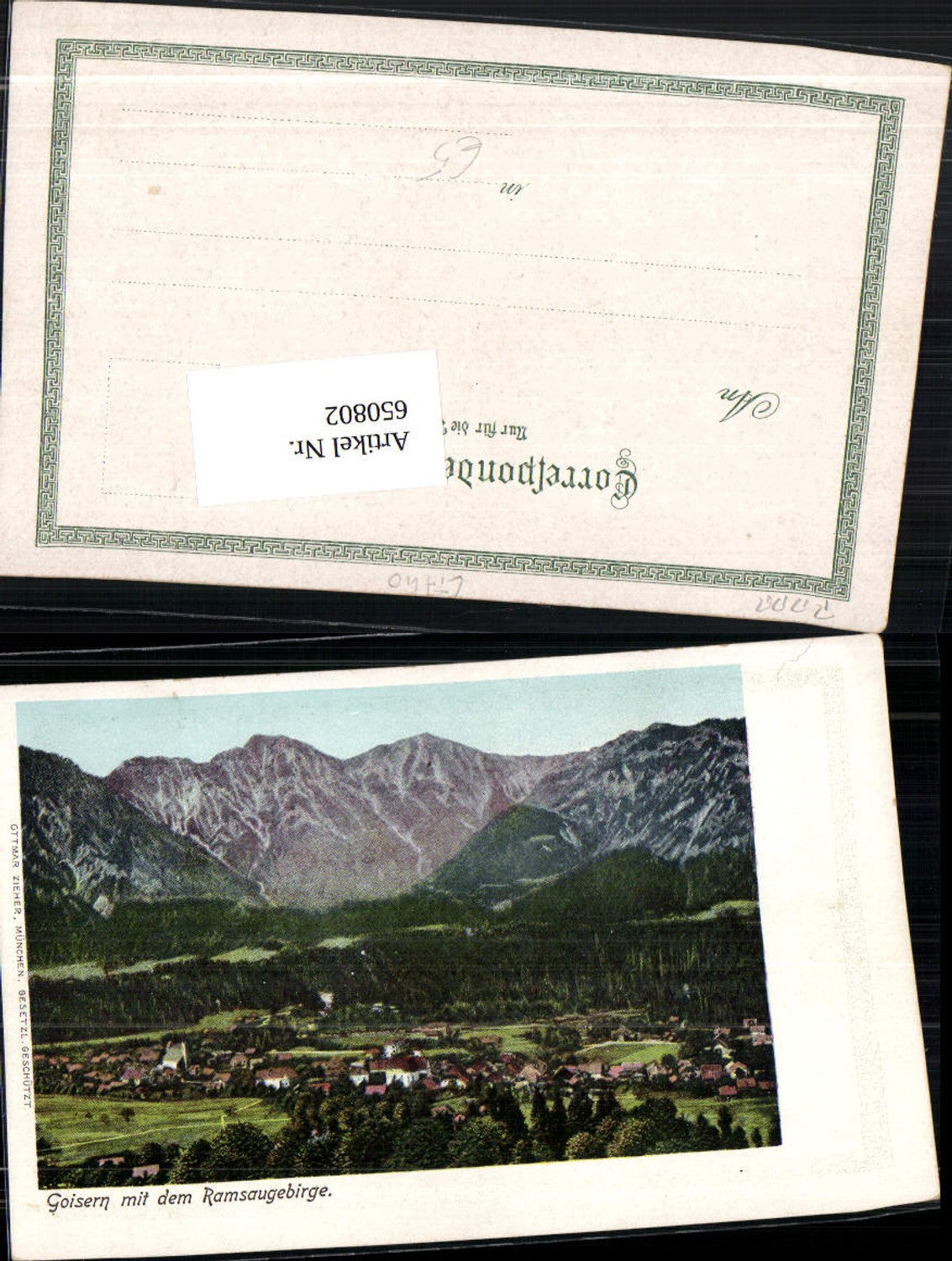 650802,Litho Goisern m.d. Ramsaugebirge pub Ottmar Zieher
