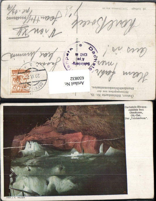 650832,Dachstein Rieseneishöhle Höhle Höhlenkarte 15 Obertraun