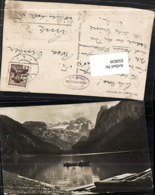 650839,Gosausee Gosau m. Dachstein Boot pub Bährendt Erich 389