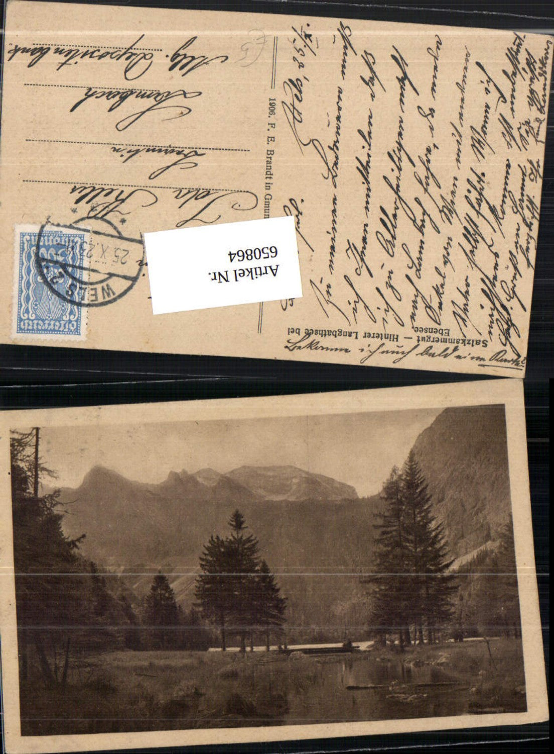 650864,Hinterer Langbathsee bei Ebensee pub Brandt 024