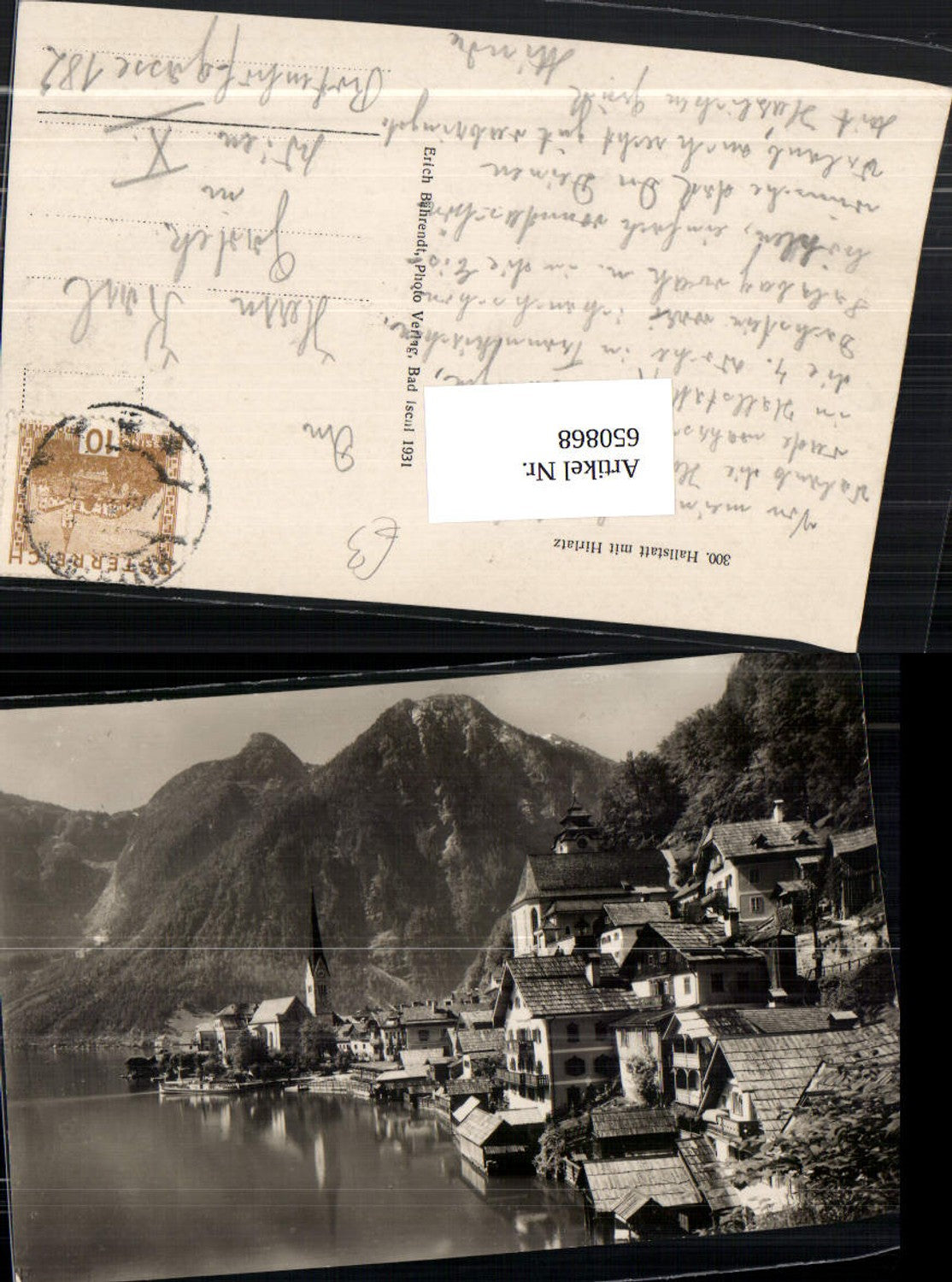 650868,Hallstatt am Hallstättersee Hirlatz pub Erich Bährendt 300