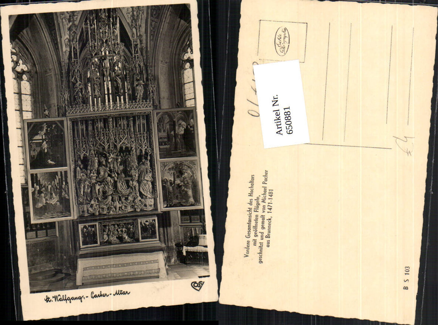 650881,St. Wolfgang am Wolfgangsee Pacher Altar