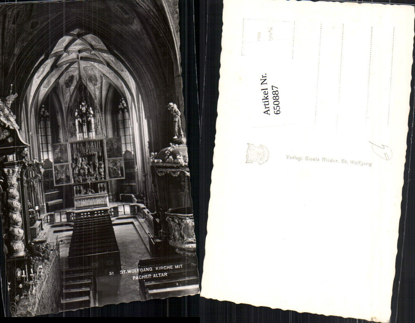 650887,St. Wolfgang am Wolfgangsee Pacher Altar Kanzel Kirche