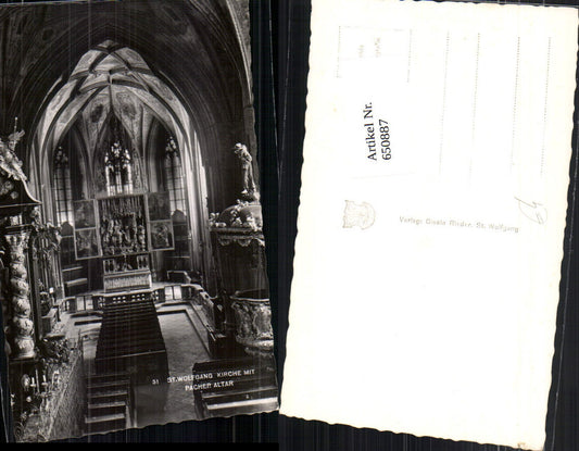 650887,St. Wolfgang am Wolfgangsee Pacher Altar Kanzel Kirche
