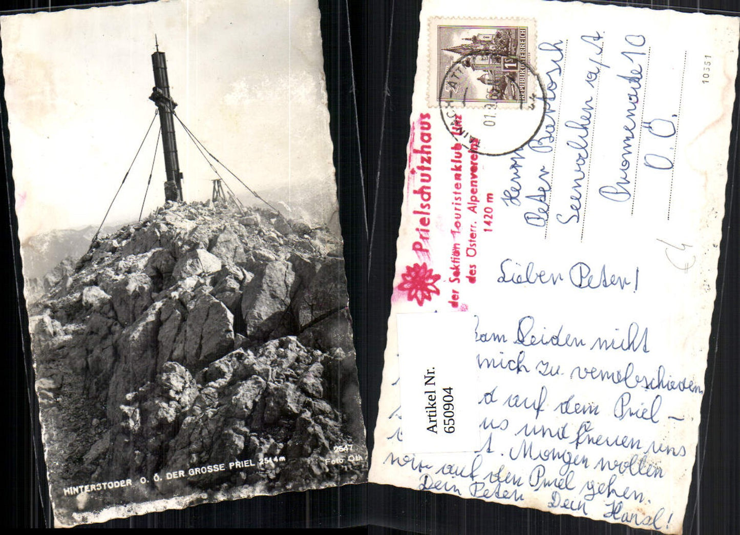 650904,Hinterstoder Priel Gipfelkreuz Kreuz pub Foto Oth 2647