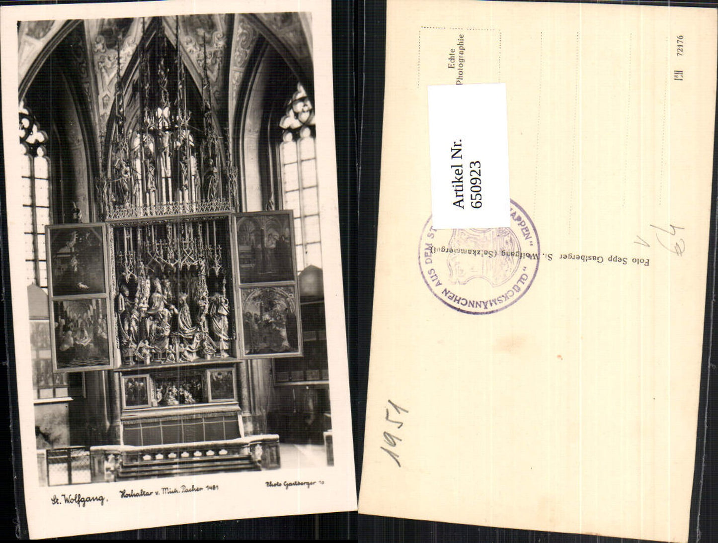 650923,St. Wolfgang am Wolfgangsee Altar Mchael Pacher pub Photo Gastberger 10
