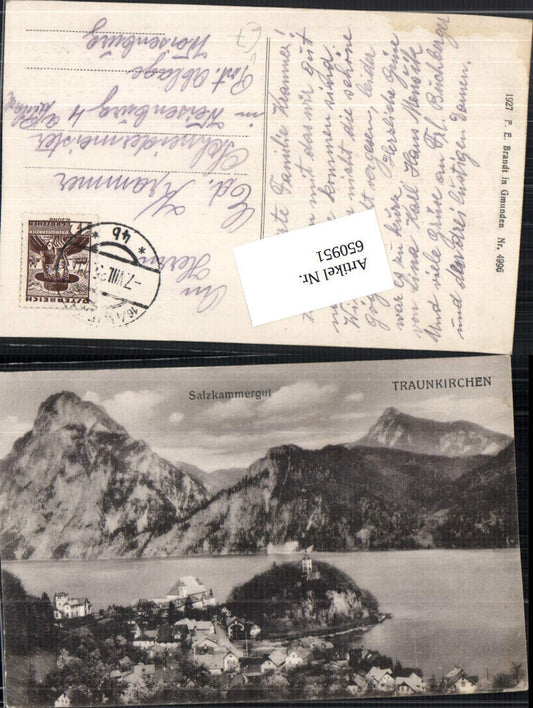 650951,Traunkirchen am Traunsee pub F. E. Brandt 4996