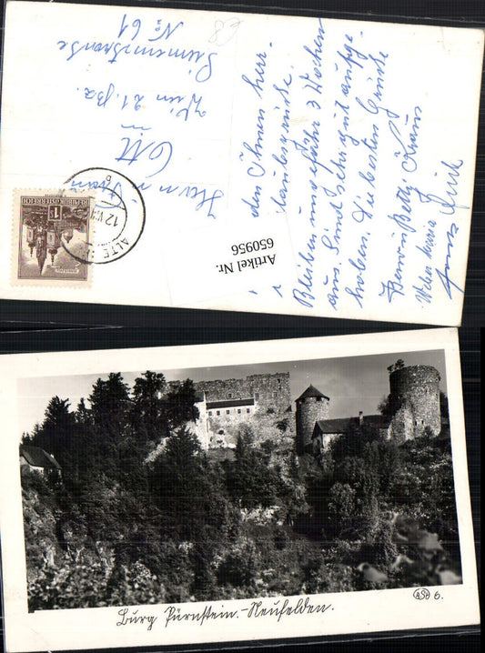 650956,Burg Pürnstein bei Neufelden Rohrbach Mühlviertel