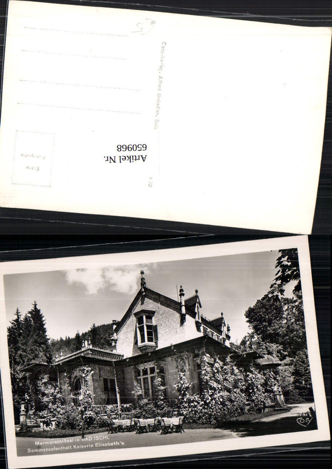 650968,Bad Ischl Marmorschlössl Kaiserin Elisabeth