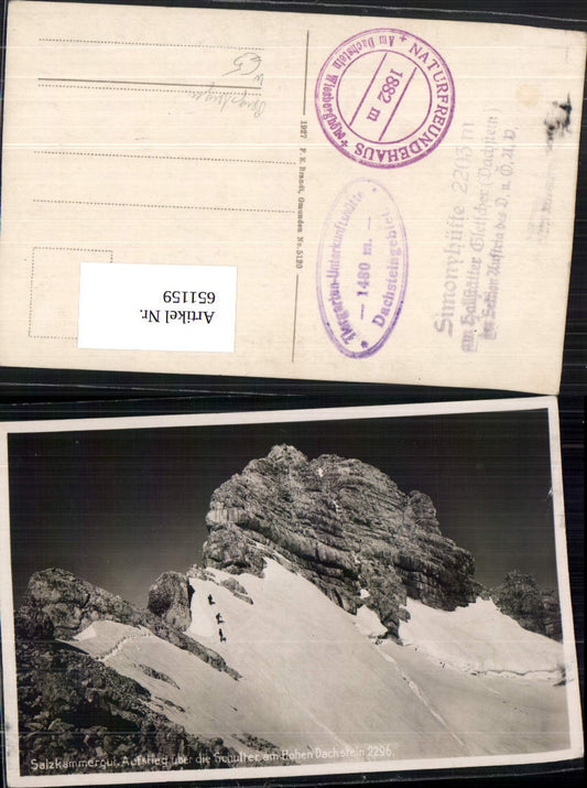 651159,Aufstieg über Schulter a. Hohen Dachstein Bergsteigen Hallstatt