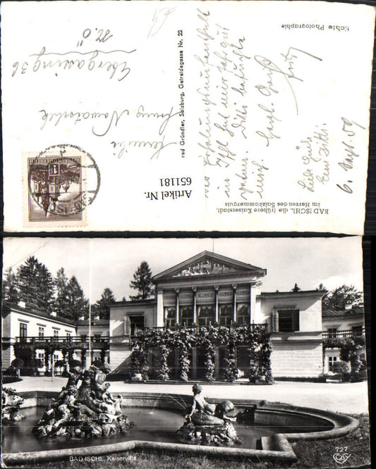 651181,Foto Ak Bad Ischl Kaiservilla