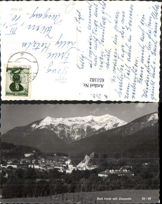 651182,Foto Ak Bad Ischl mit Ziemnitz