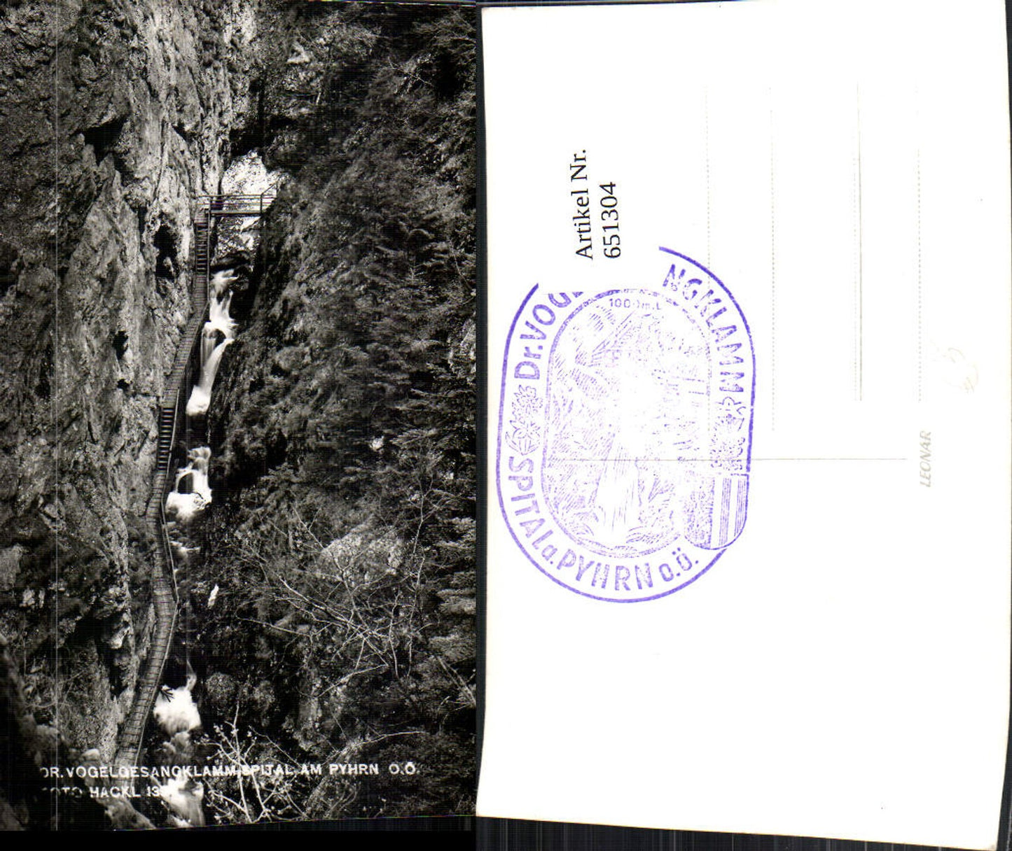 651304,Foto Ak Spital a. Pyhrn Vogelsangklamm