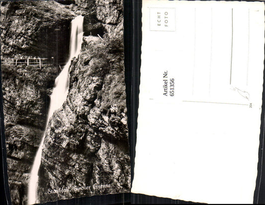 651356,Foto Ak Unken Staubfall Tiroler Grenze Wasserfall