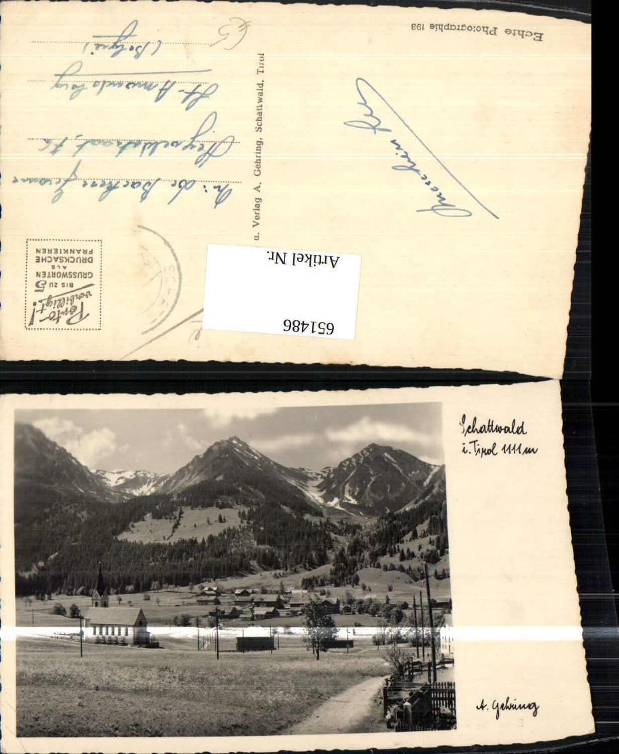 Alte Ansichtskarte – Old Postcard