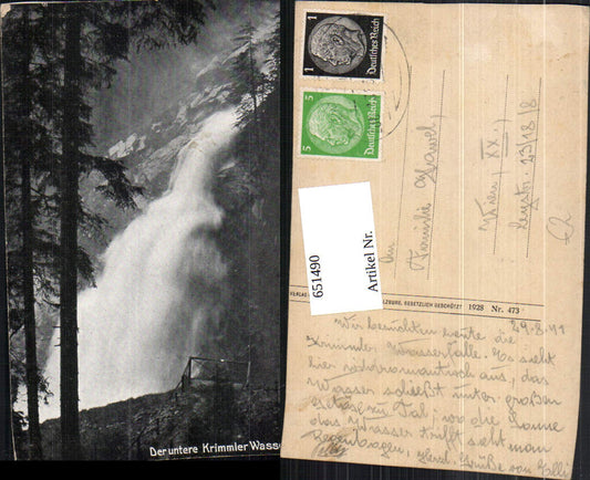 651490,Der untere Krimmler Wasserfall Krimml