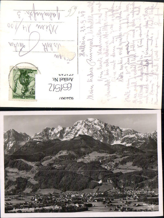 651512,Foto Ak Hallein m. Hoh. Göll