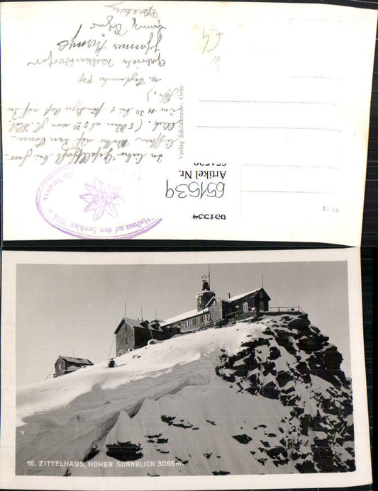 651539,Foto Ak Rauris Zittelhaus Hoher Sonnblick