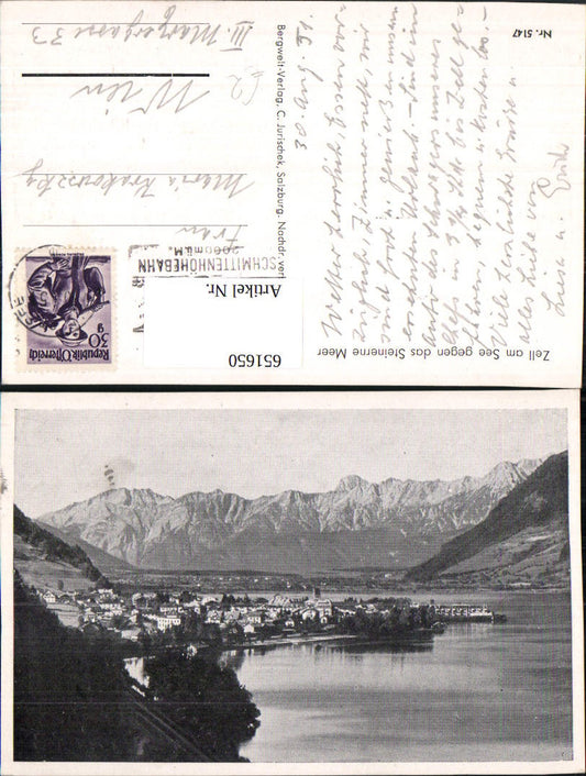 651650,Zell a. See geg. d. Steinerne Meer