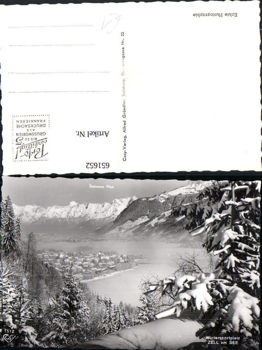 651652,Foto Ak Zell a. See Winteransicht