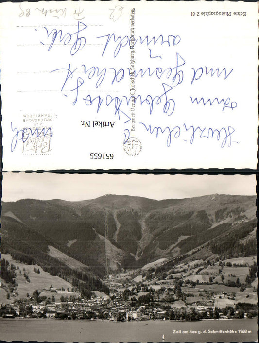 651655,Foto Ak Zell a. See g. d. Schmittenhöhe