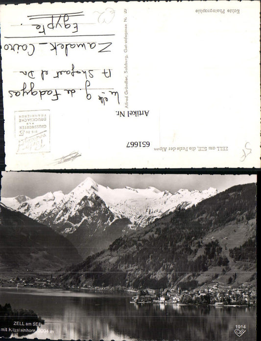 651667,Foto Ak Zell a. See m. Kitzsteinhorn