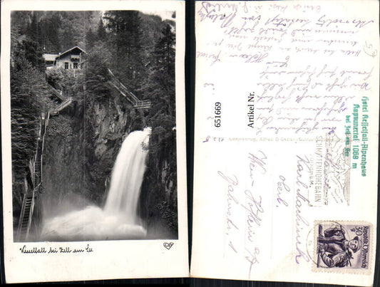 651669,Foto Ak Kesselfall b. Zell a. See Wasserfall