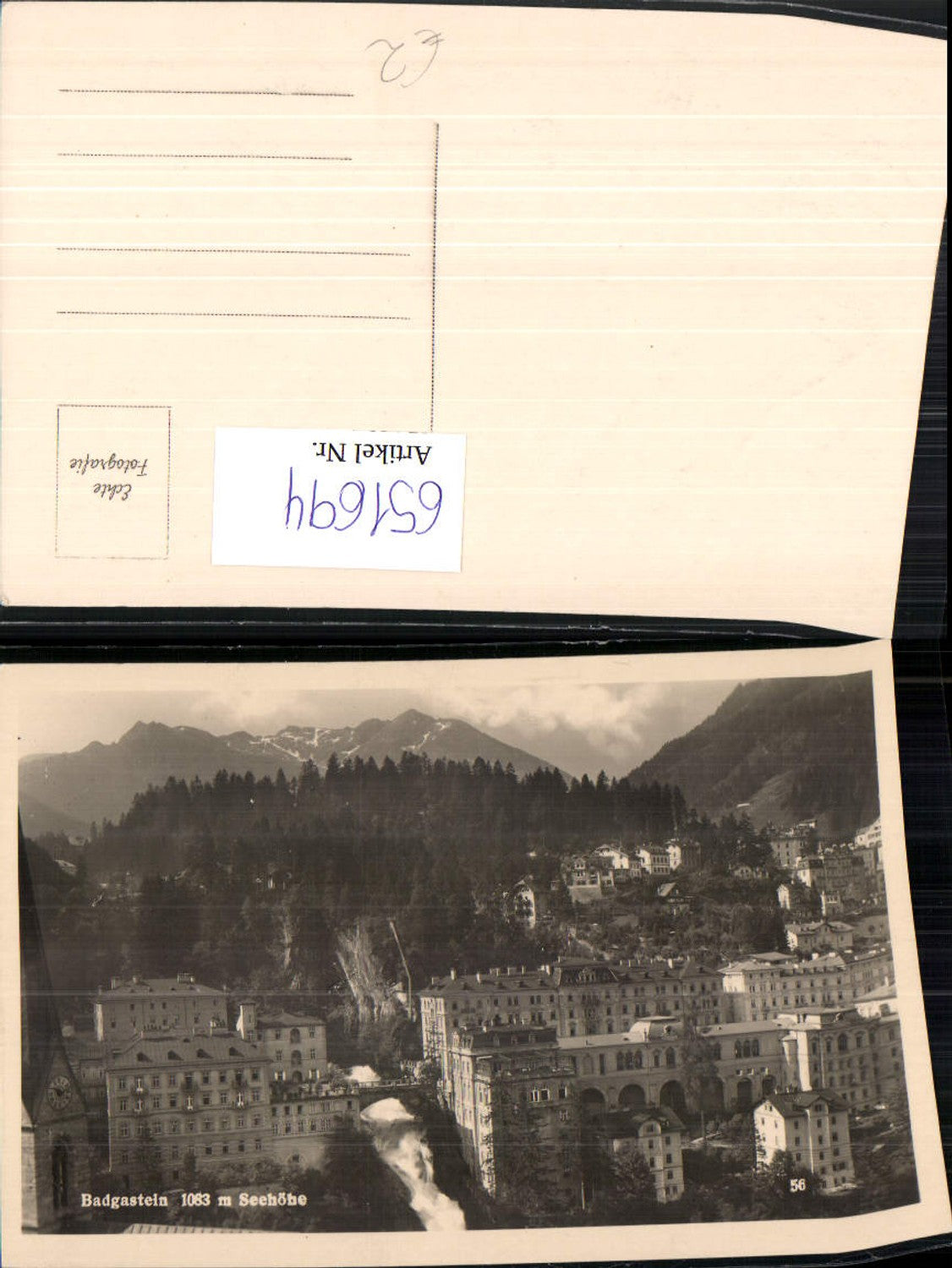 651694,Foto Ak Bad Gastein Ansicht