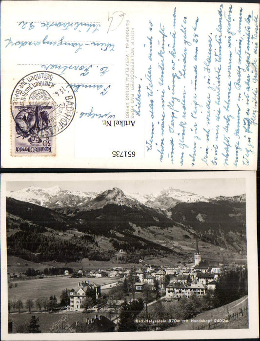 651735,Bad Hofgastein m. Hundskopf