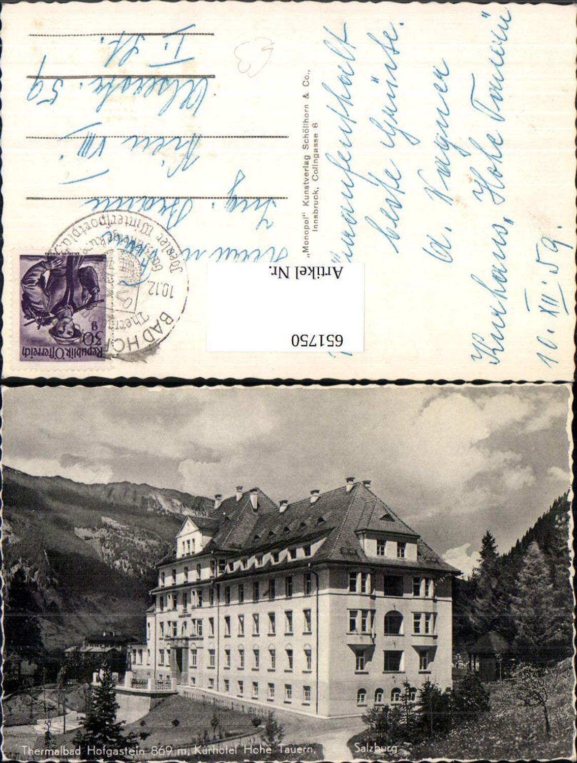 651750,Bad Hofgastein Kurhotel Hohe Tauern