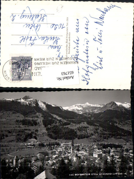 651763,Bad Hofgastein m. Hundskopf