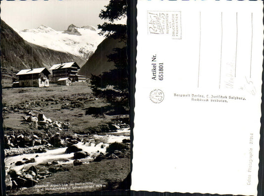 651801,Foto Ak Bramberg am Wildkogel Gasthof Alpenrose i. Habachtal