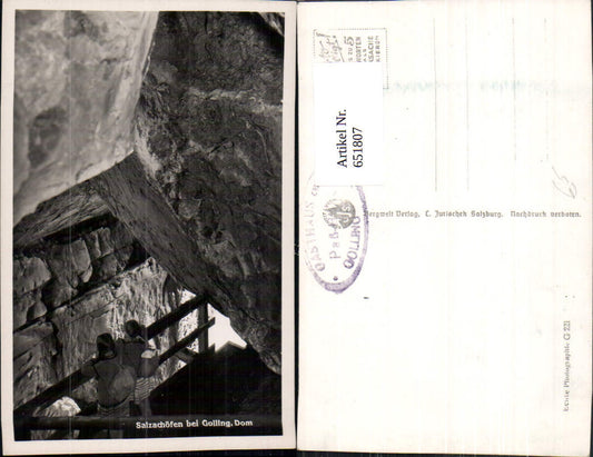 651807,Foto Ak Salzchöfen b. Golling an der Salzach Dom