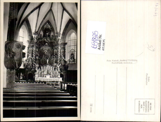 651825,Foto Ak Golling an der Salzach Kirchen Inneres