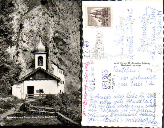 651865,Foto Ak Saalfelden am Steinernen Meer Einsiedelei