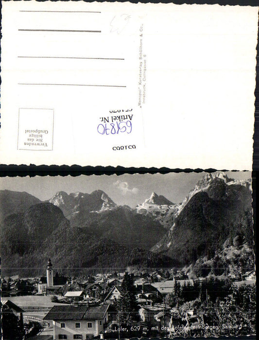 651870,Lofer m. Loferer Steinbergen