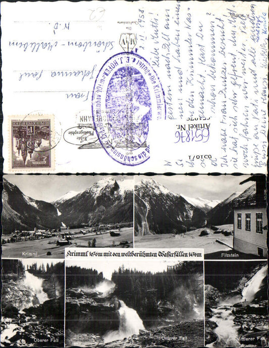 651876,Krimml m. Wasserfällen Filzstein