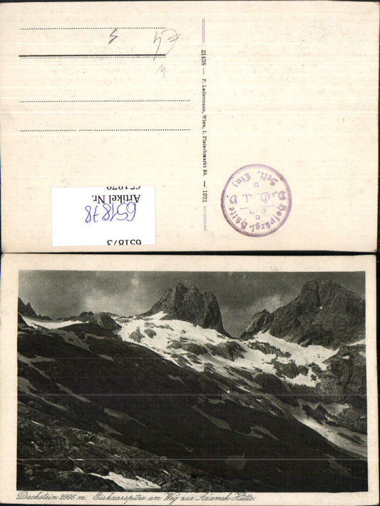 651878,Gosau Dachstein Eiskaarspitze a. Weg zur Adamek-Hütte Adamekhütte