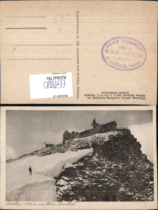 651880,Rauris Zittelhaus a. Hohen Sonnblick